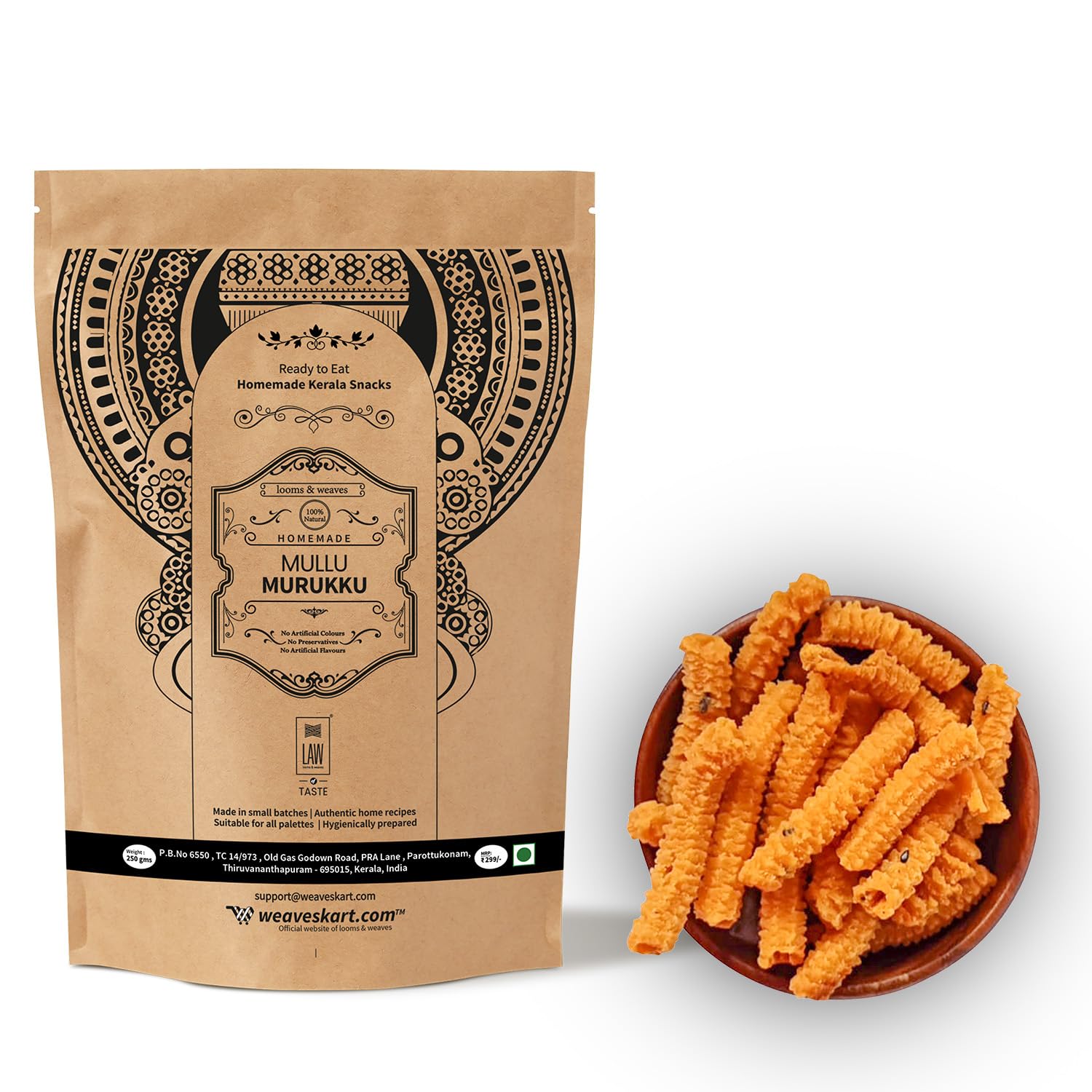 looms & weaves - Mullu Murukku - 250 gm (B0CQK5KP85) Amazon Price History, Amazon Price Tracker