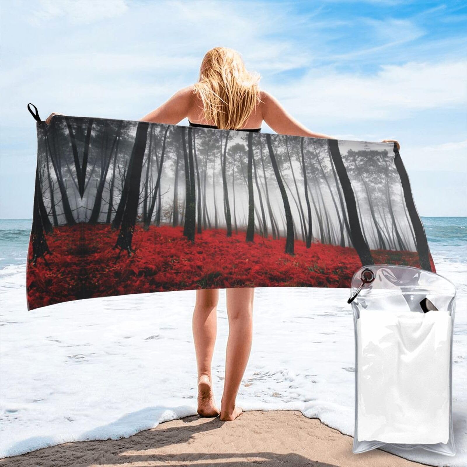 Serviette de bain absorbante pour serviette de voyage compacte et gym 80 x 160cm