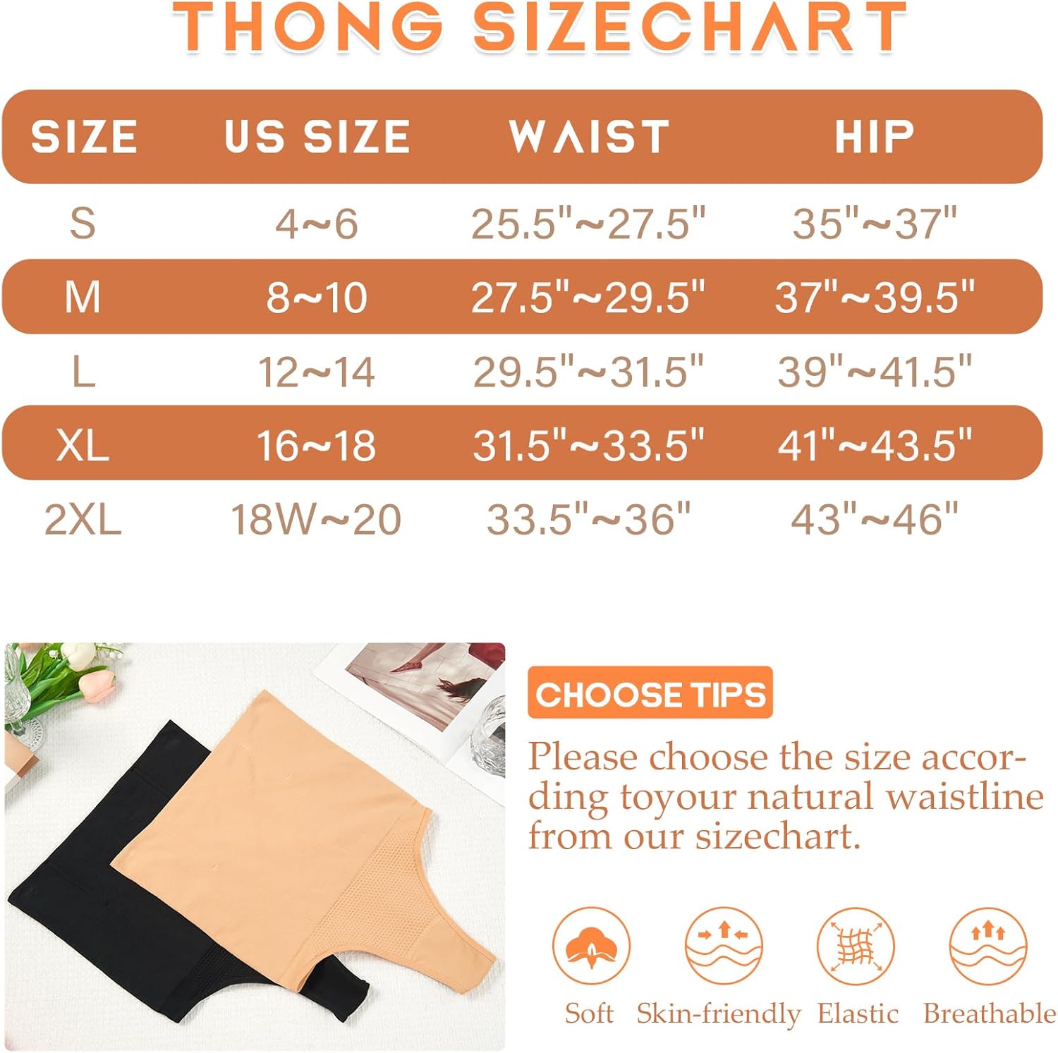 Werena Thong Shapewear for Women Tummy Control Seamless High Waist Body Shaper Underwear Shaping Panties - Image 4