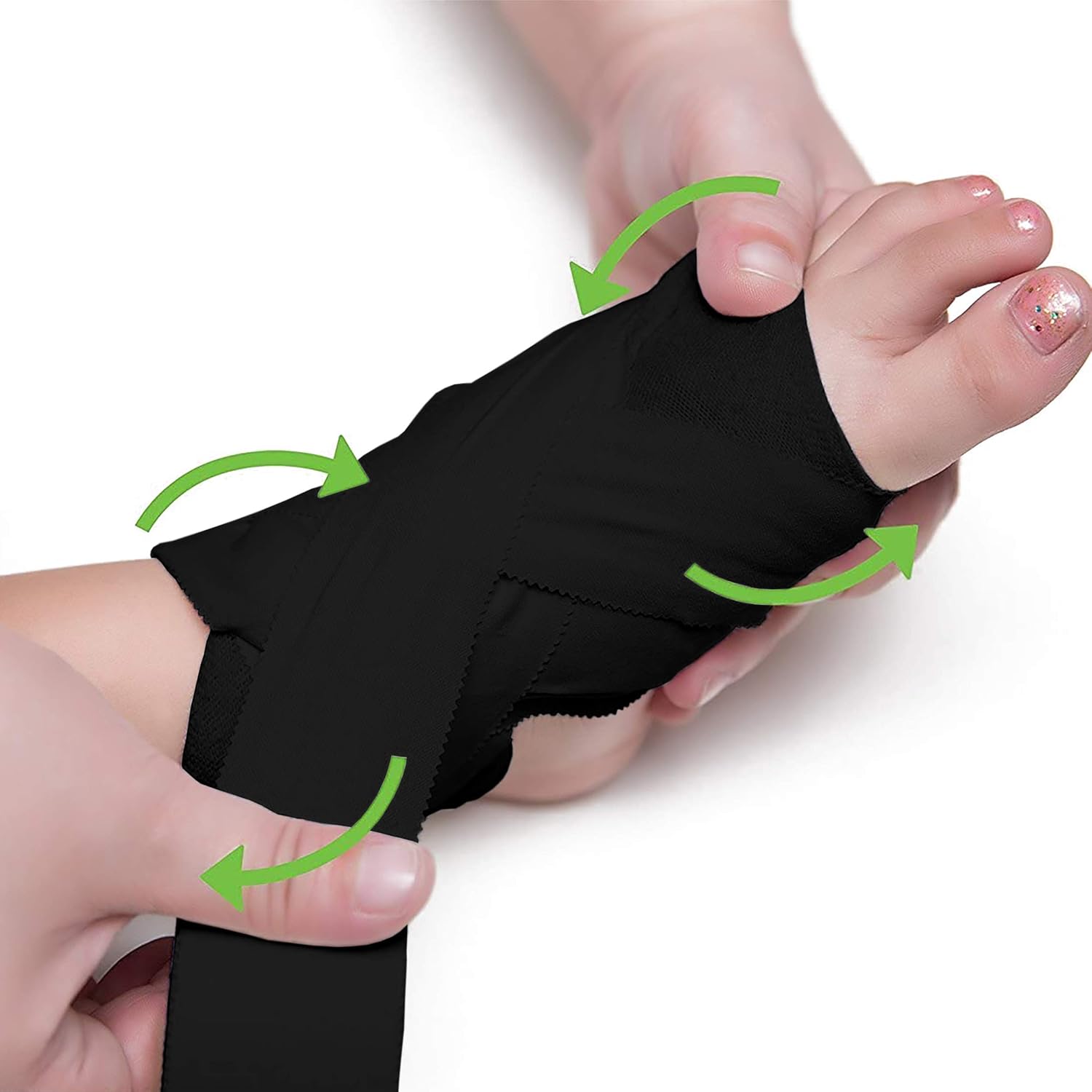(8-Pack) Black Sports Medical Athletic Tape - No Sticky Residue & Easy to Tear - for Athletes, Trainers & First Aid Injury Wrap: Fingers Ankles Wrist - 1.5 Inch x 15 Yards per Roll (45ft Rolls) : Health & Household