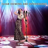 Vista 3 de Multi Mic Holder for Mic Stand, Multiple Microphone Organizer and Display for Wired and Wireless Mics, Hold Up to 4 Microphones, Aluminum, Black