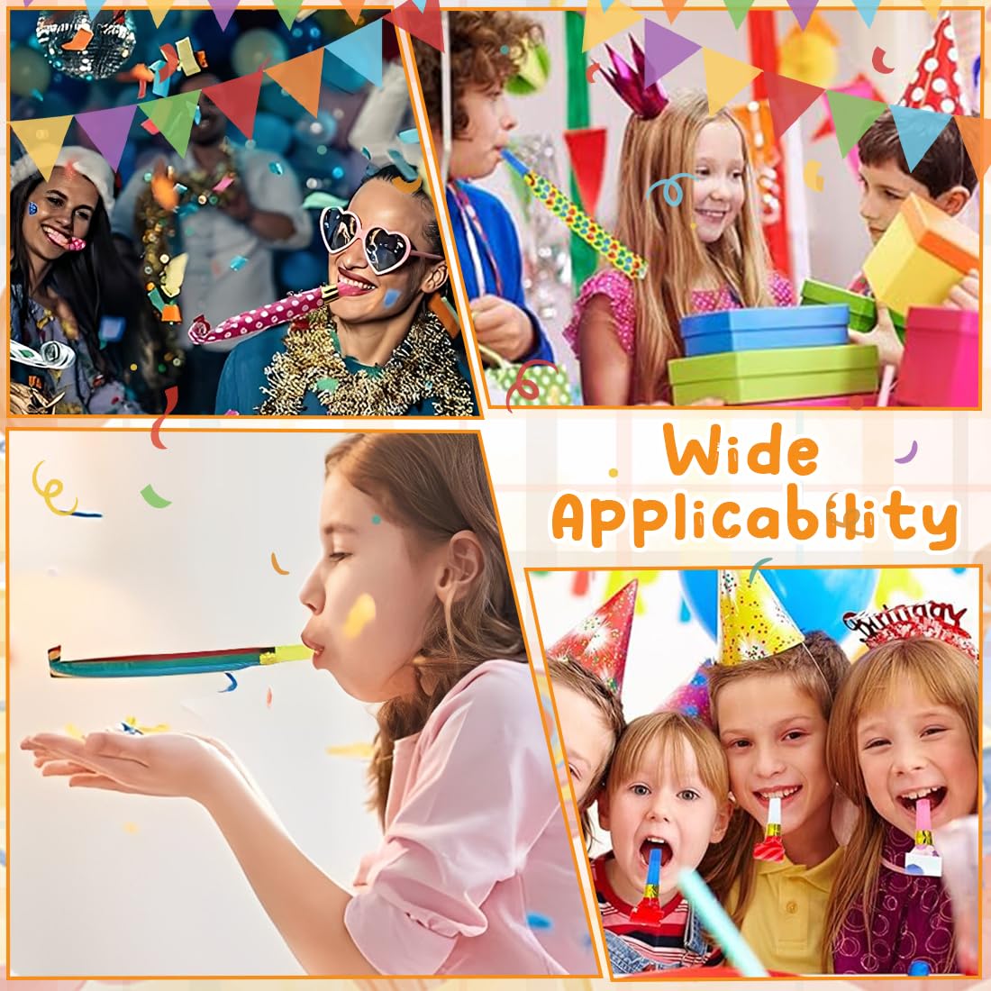 20 Sifflets Trompette pour Enfants, Pour Enfants En Plastique Accessoires De Fête Bruits Cornes De Carnaval Pour Enfants Accessoires De Fête Pour Fêtes Réunions Anniversair