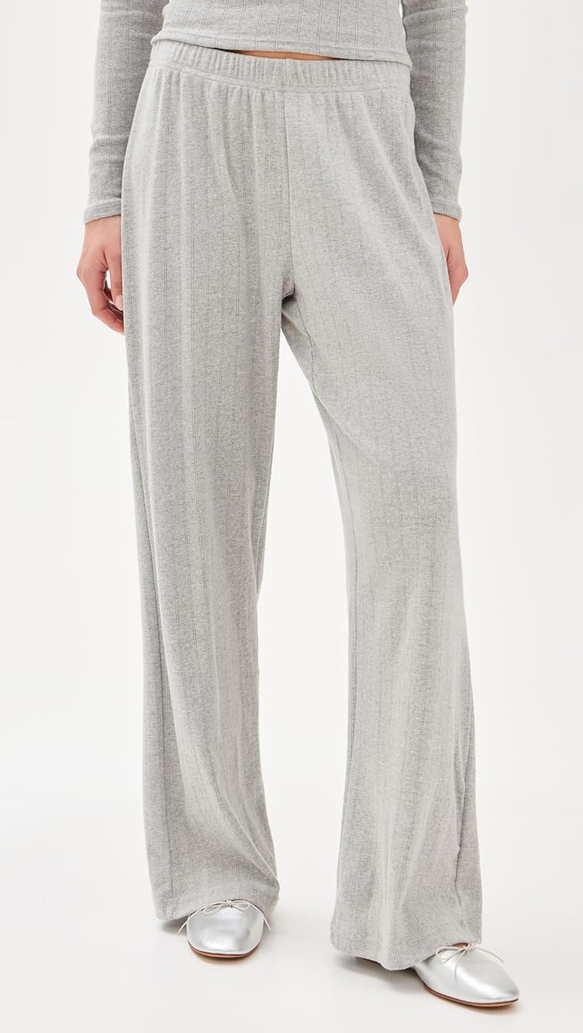 perfectwhitetee Women's Pointelle Lounge Pants - Image 2