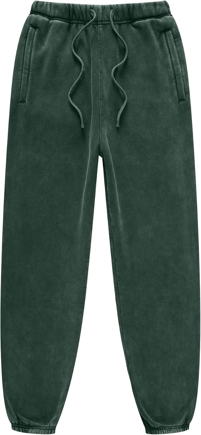 Colorful world Mens Acid Wash Sweatpants Vintage Baggy Athletic Workout Joggers Heavyweight Fleece Sweat Pants with Pockets