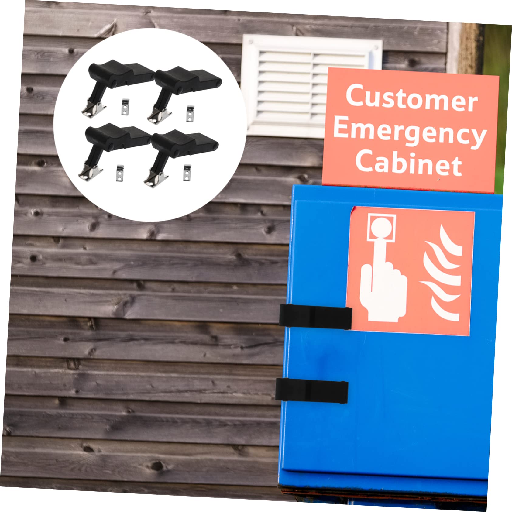 HOMSFOU 8stücke Elektrische Schrankverschlüsse Robuste Latch Locks Für Türen Und Boxen Installieren Für Outdoor-umgebungen