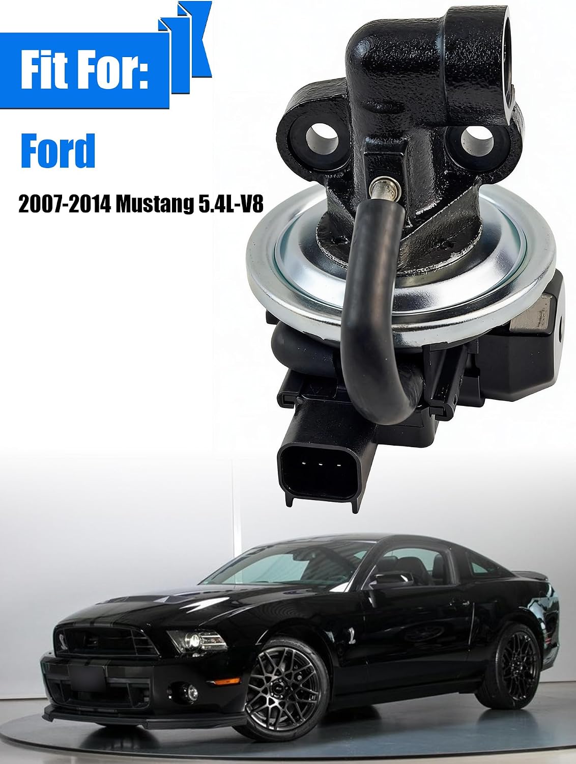 EGR Valve EGV1059 Fits for 2007 2008 2009 2010 2011 2012 2013 2014 Ford Mustang 5.4L-V8, EGR Valve Exhaust Gas Recirculation Valves Replace OE 7R3Z9D475AA, CX2096
