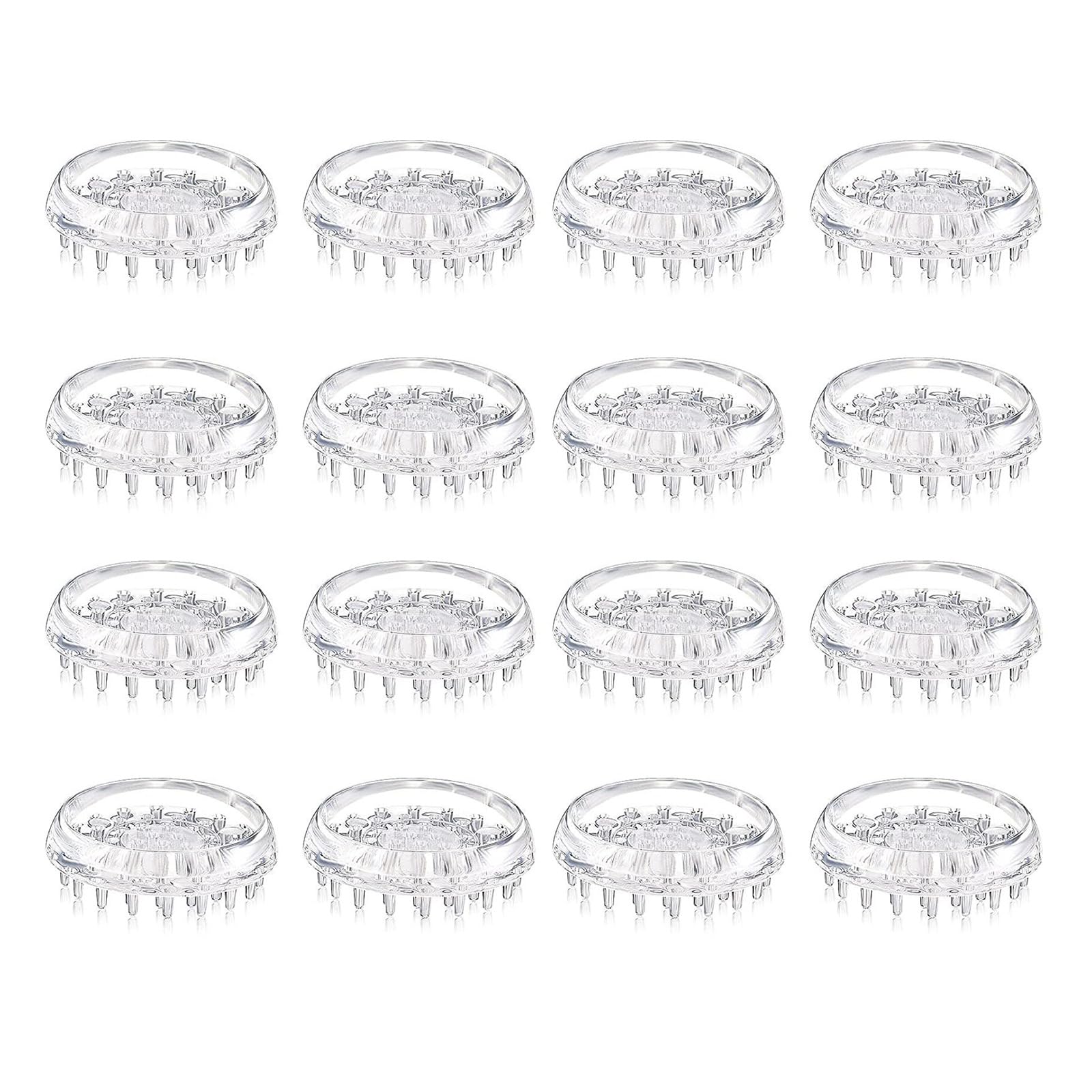 12 / 16Pcs Chair Leg Covers Carpet Protectors Comfortable Touch Caster Cup Furniture Protector Enduring Comfortable Touch Furniture Cup for Sofas