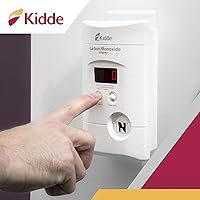 Vista 6 de Kidde Detector de monóxido de carbono, enchufe de pared con respaldo de batería de 9 voltios, pantalla LED digital - Paquete de 4