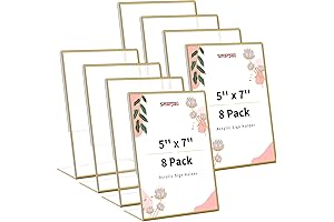 Smarpau Gold 5x7 Picture Frames 8 Pack