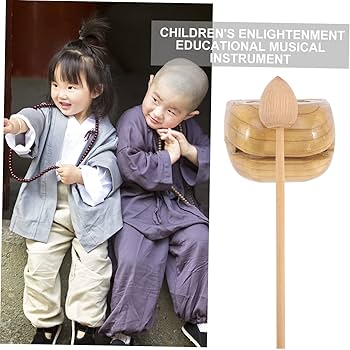 KHAOL Fish Shaped Guiro Instrument Natural Wood Block Instrument With Scraper, Lightweight Latin Percussion Instrument For Musical Training Tool