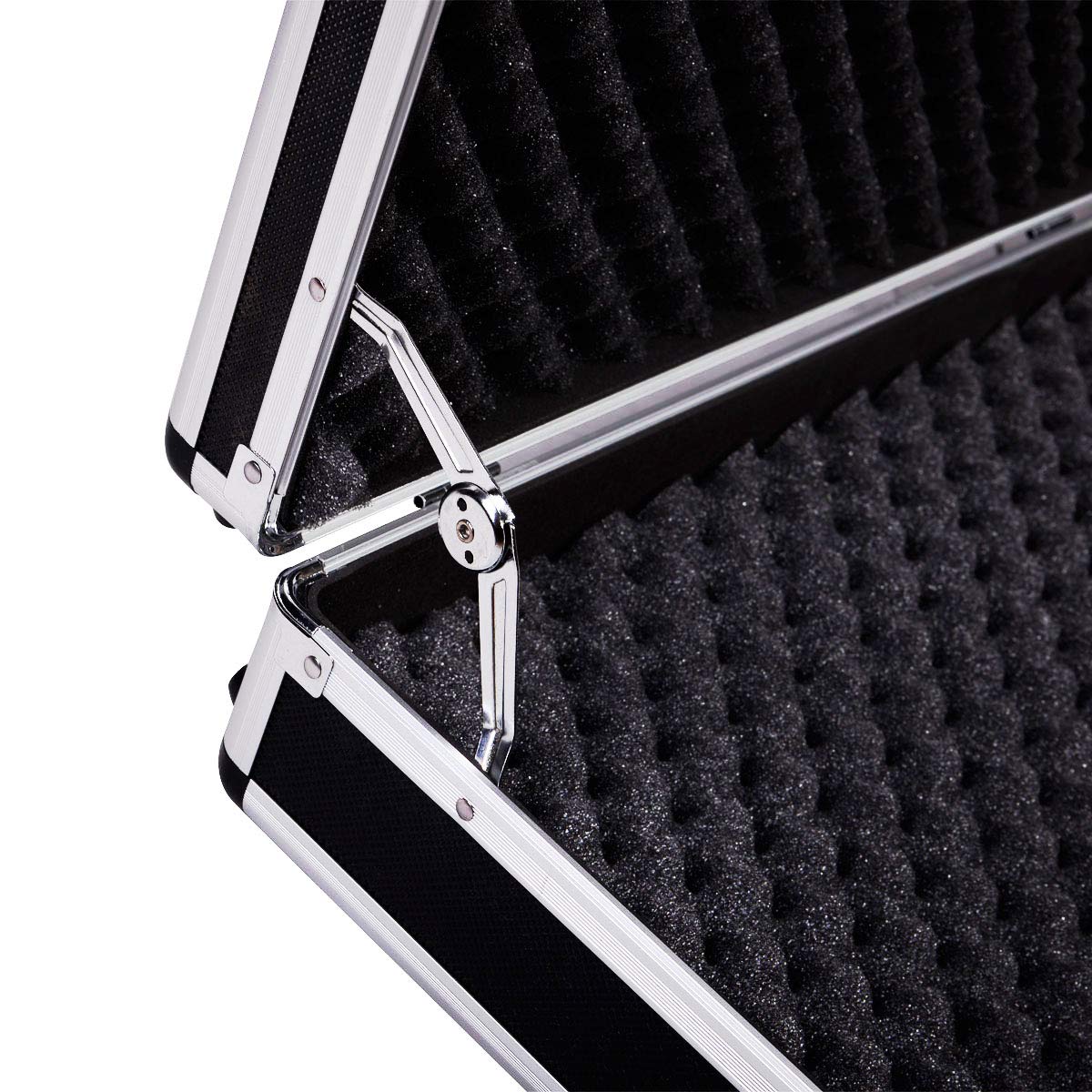 COSTWAY Custodia Dura in Alluminio per Fucili Valigetta Pistola con Serratura, 134 x 35 x 12 cm