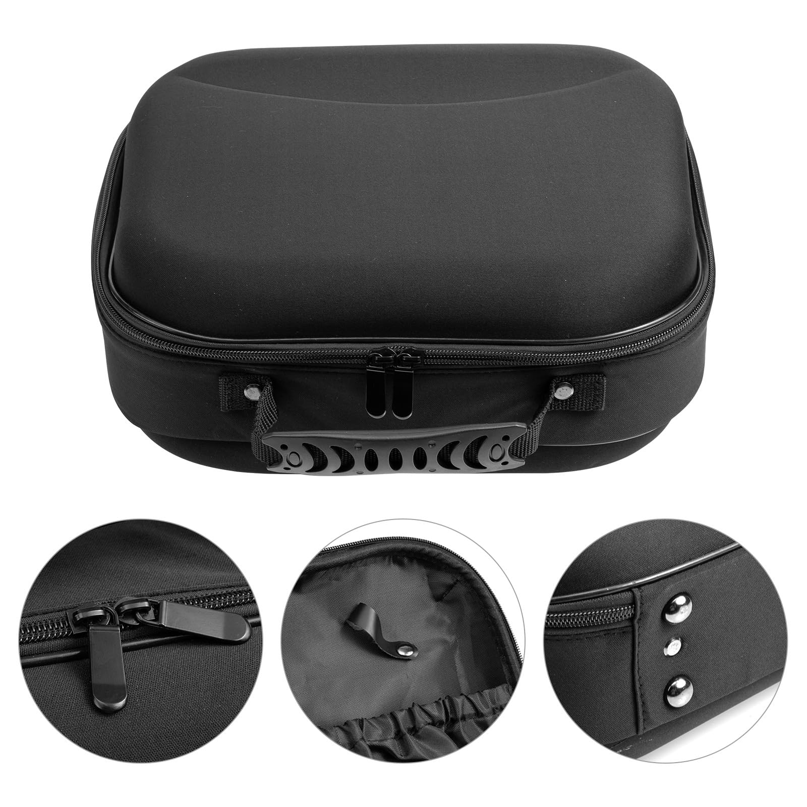Tragbare Haartrocknertasche und Clips Organizer mit Sicherer Aufbewahrung aus Eva in Schwarz für Friseurwerkzeuge für Friseurbedarf im Haarsalon und Unterwegs