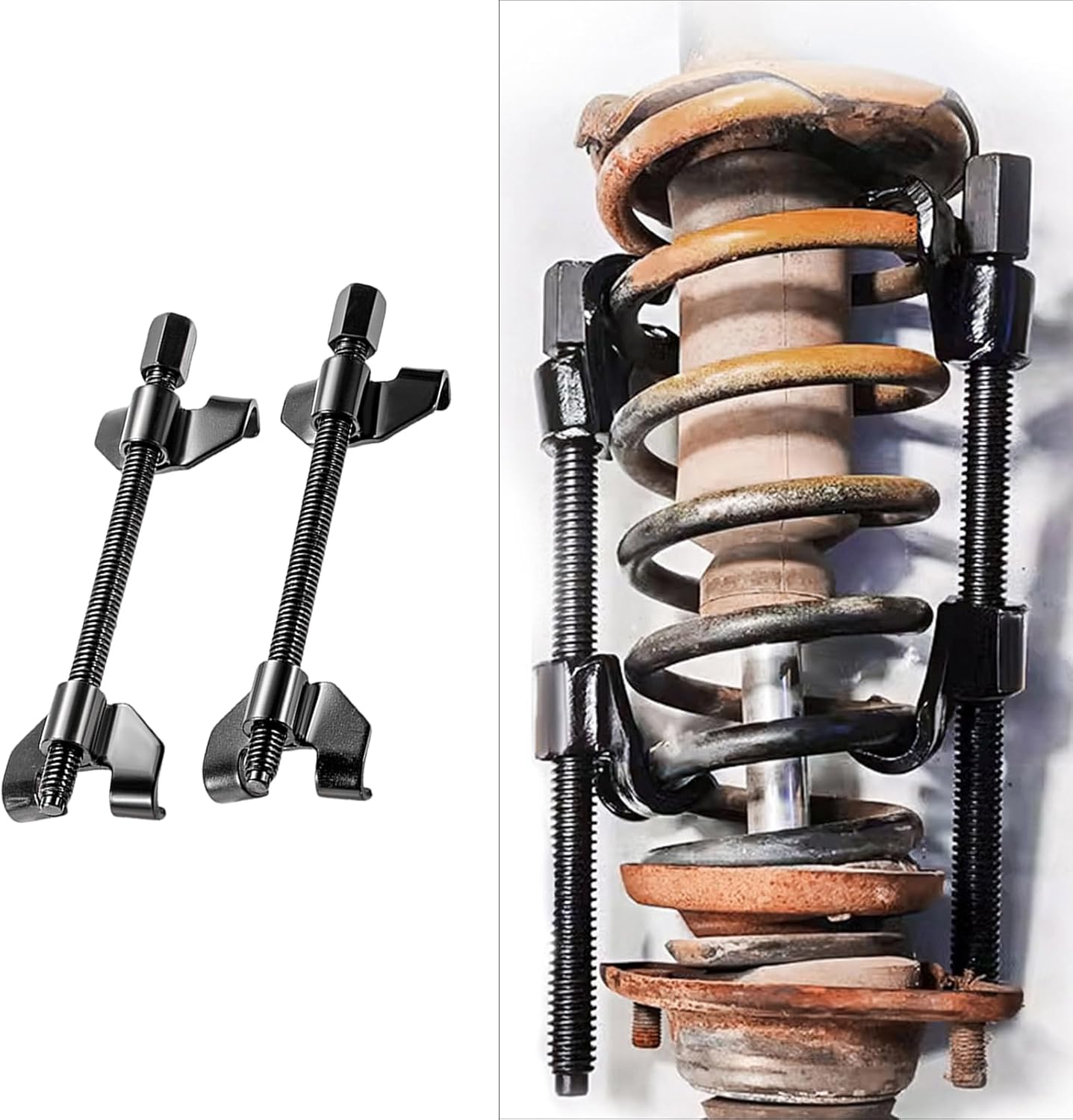 Auto Suspension Compression Remover Installer Tool Shock Absorbers Spring Compressor Disassembly and Assembly Tool Automobile Shock Absorbers