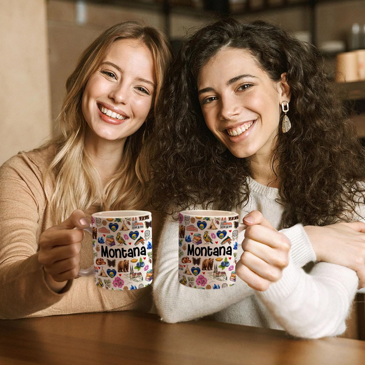 Amazon.com: Lotacy Montana Symbols Colorful Coffee Mug, 11 oz