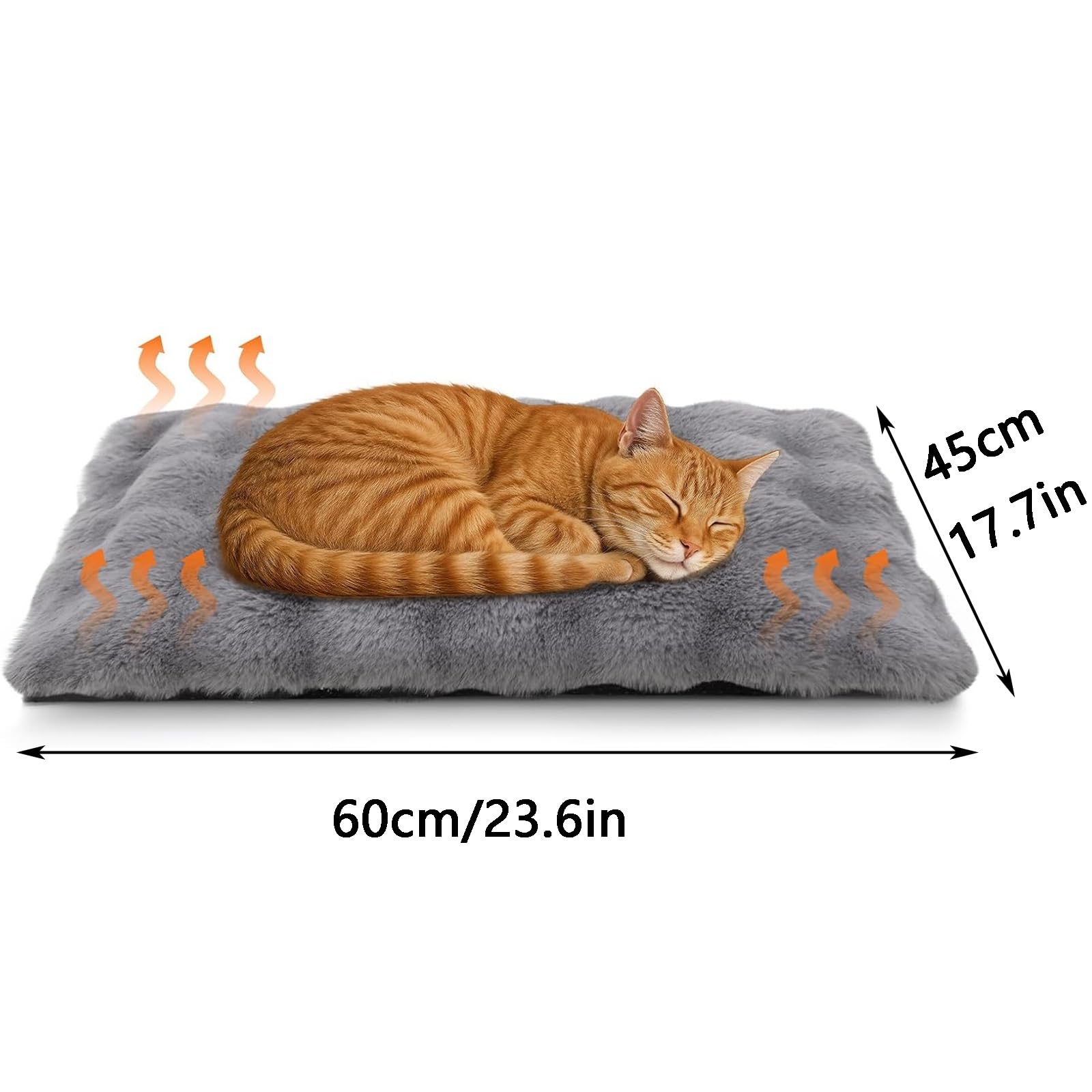 2 Stück, Selbstheizende Hundedecke, Selbstwärmende Katzenmatte, Weich und Bequem, Abnehmbar und Waschbar, für Mittelgroße/kleine Haustiere(Medium)