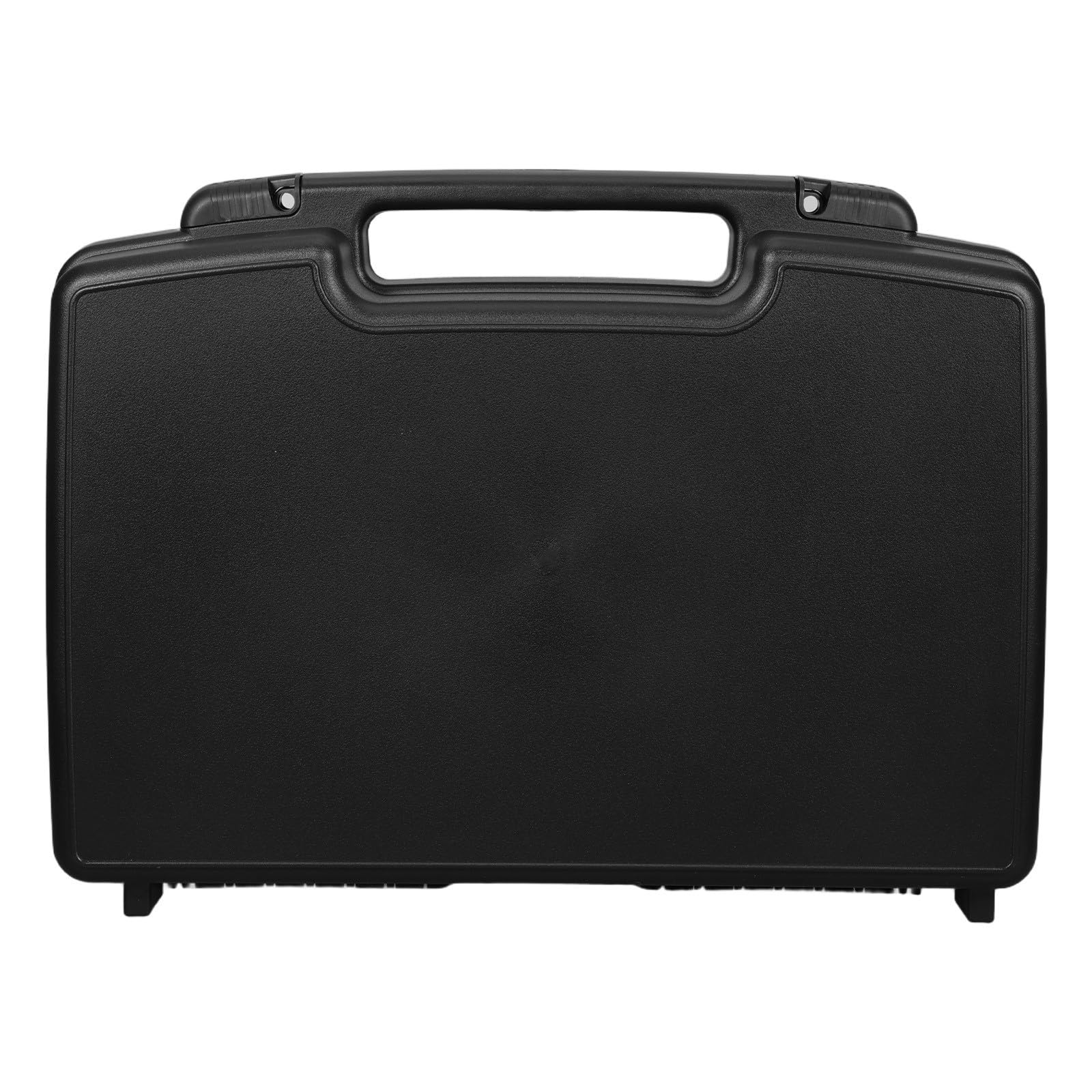 Estuche de Plástico para Guardar Herramientas Caja Pequeña de Herramientas de Plástico Duro Negro Portátil con Amplios Compartimentos y Eléctricas Uso Doméstico y Profesional