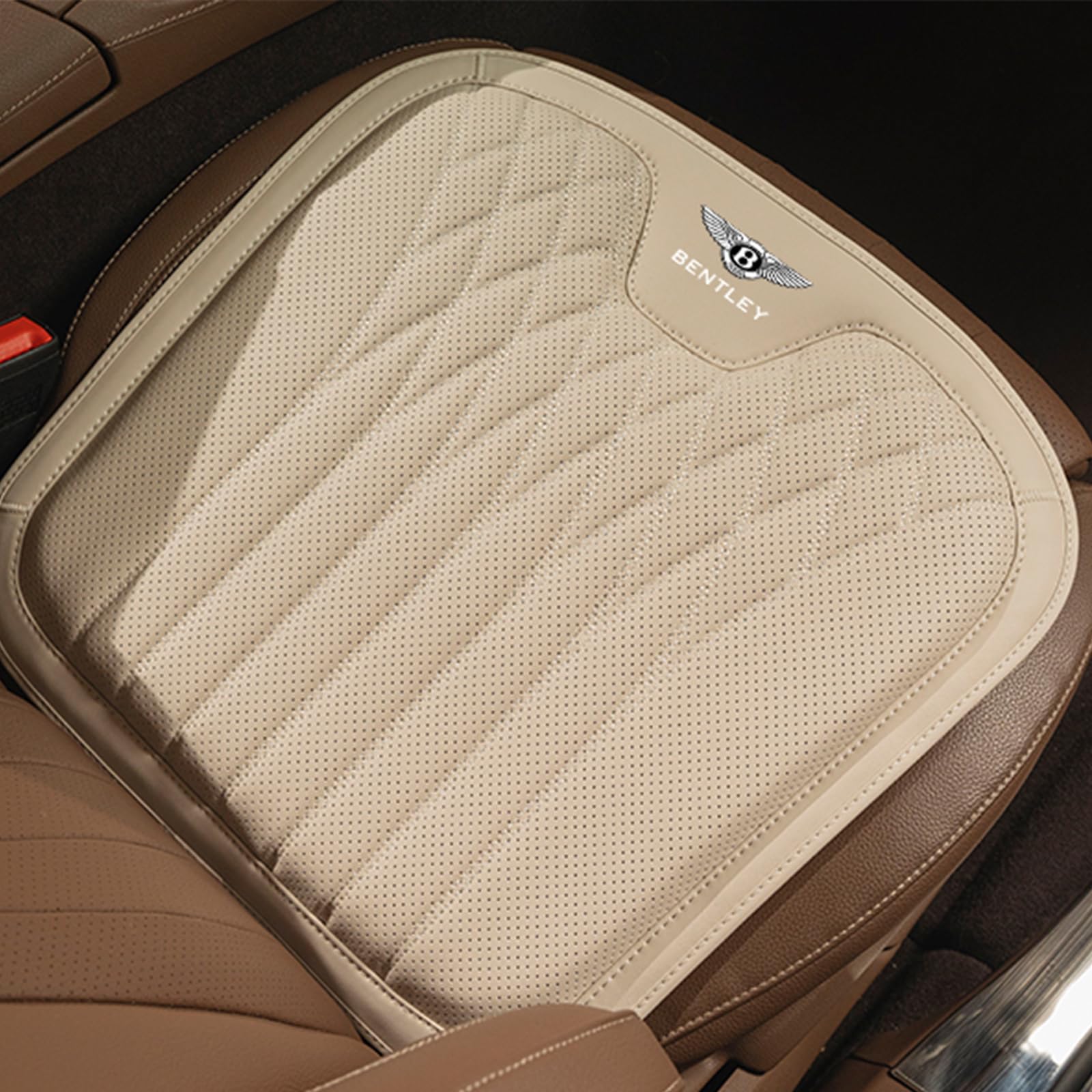 ZZYAYM Car Seat Cushion for Bentley Continental GT3 R/GT Speed/Continental Supersports 2011-2018 Lumbar Support Pillow Car Seat Cushion Pad Seat Protector Car Back Support