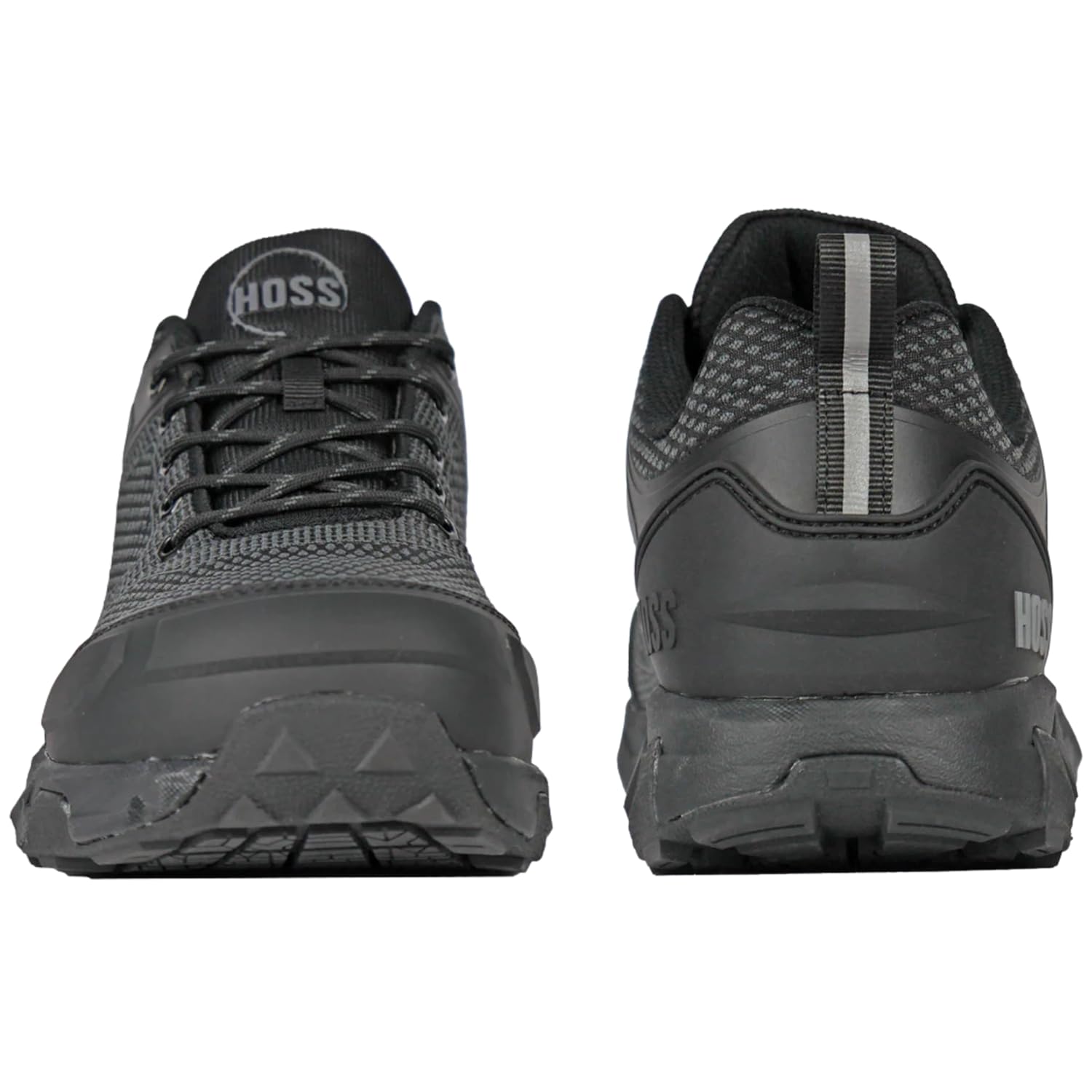 HOSS BOOT Company 50160 Buster Low Men’s Composite Toe Athletic Work Shoe, ASTM F2413-18 M/I/C EH Certified & F3445-21 Slip-Resistant, Black, 11 XX-Wide (US 6E)
