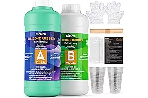 Nicpro 80oz Silicone Mold Making Kit 20A: Food Safe and Versatile Casting Solution