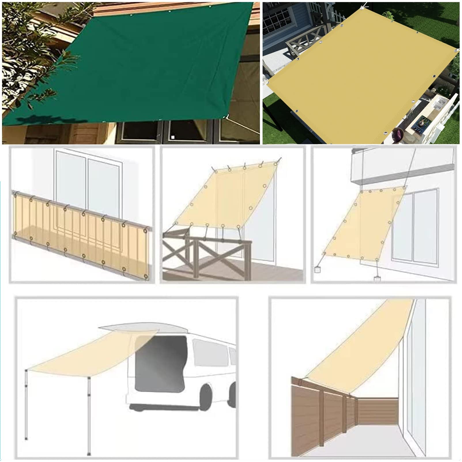 日よけサンシェード 4m x 6m 防水加工 Amazon.co.jp: サンシェード 4 x 4.7 m 防水矩形日よけシェード 防塵と