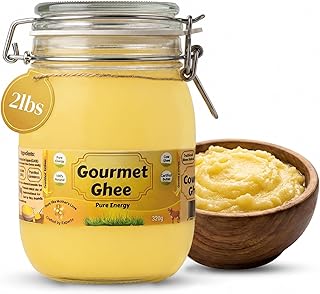 Premium Gourmet Ghee — Dairy Free Butter Alternative for Cooking, Baking & Frying, High Heat Fat, Versatile Energy, Gut, and Immune Health Support 2 lb (32 oz)
