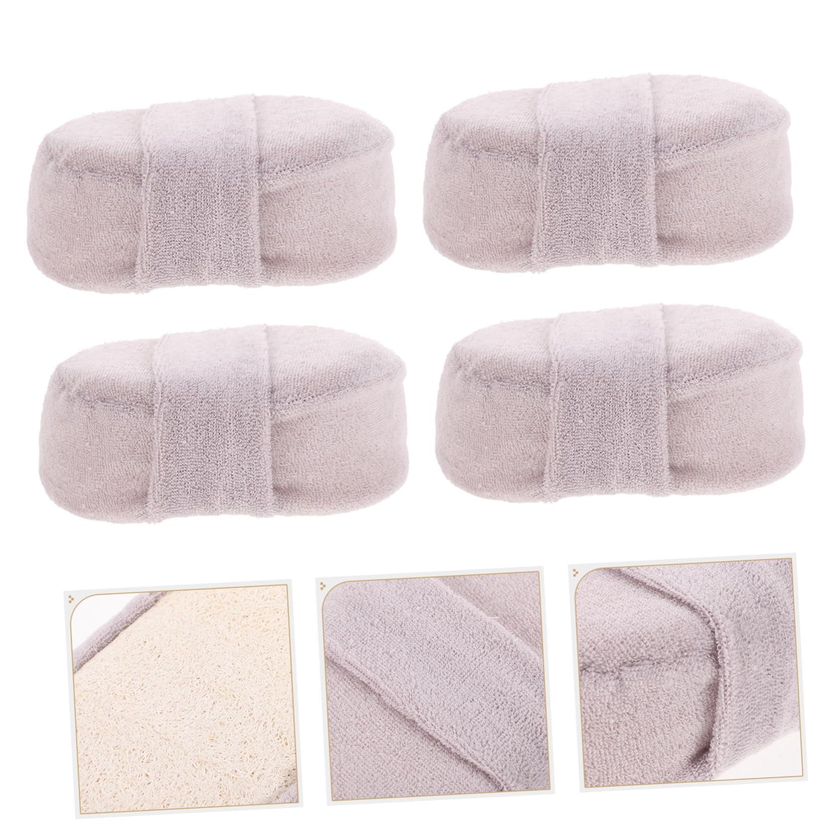 Healeved 12stücke Exfolierende Badehandschuhe Natürliche Schwamm-pads Für Körperpeeling Und Sanfte Reinigung Wiederverwendbare Duschschwämme Für Männer Und Frauen