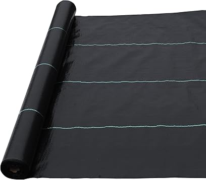 Agfabric 3ft x 50ft Weed Barrier Fabric Heavy Duty Ground Cover for Weed Control, Gardening, Gravel, Driveway, Flower Beds, Easy Setup Landscaping Fabric3oz