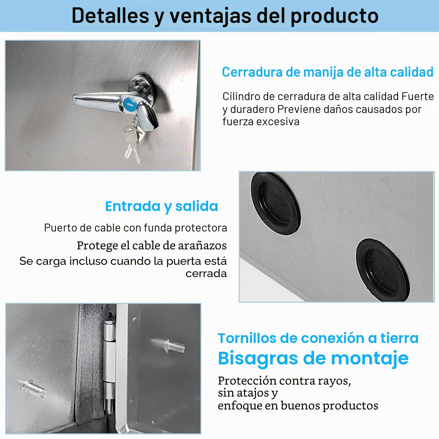 Caja Estanca Exterior Electrica Acero Inoxidable Cuadro Electrico Superficie Distribucion
