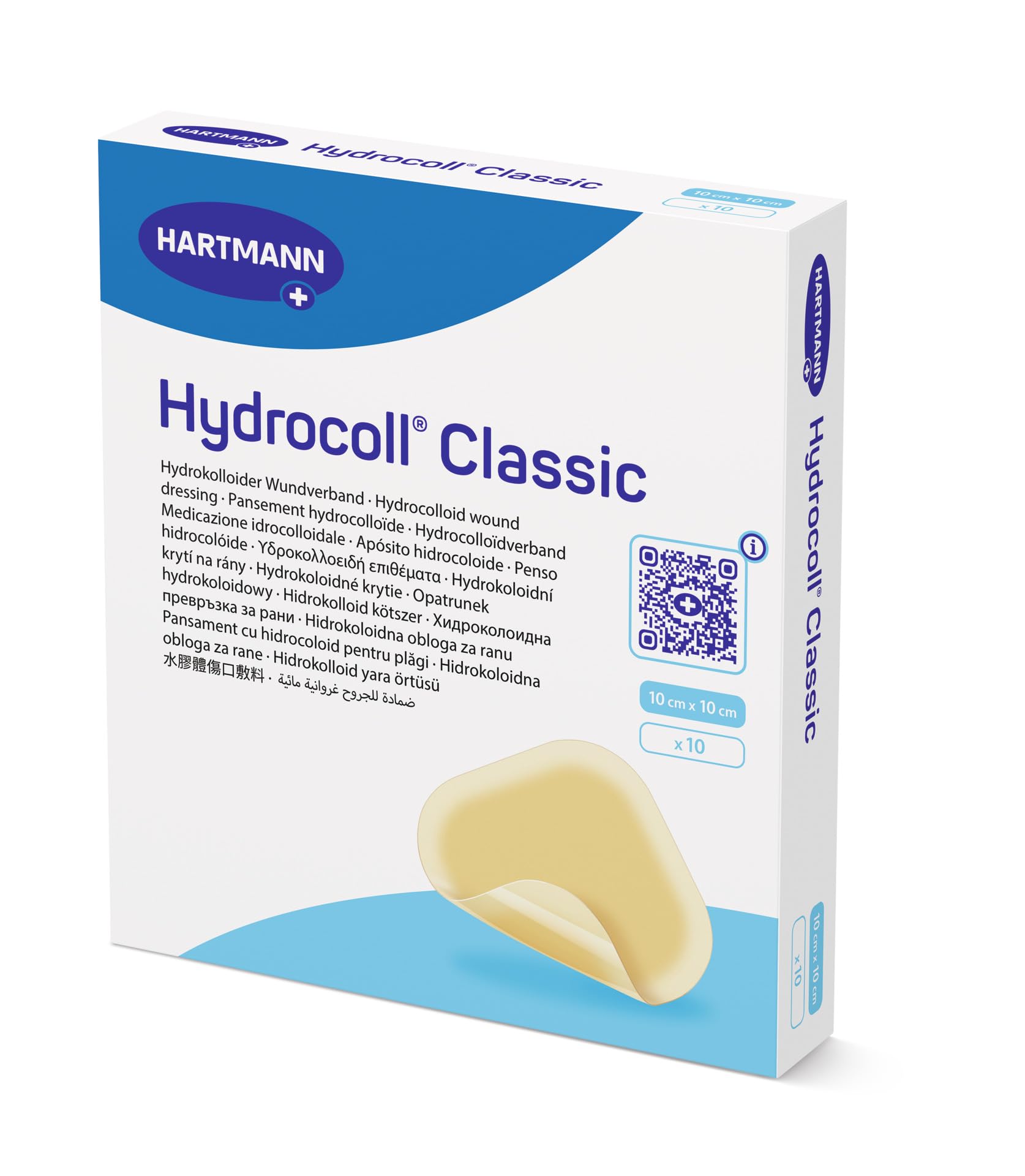 Hydrocoll Classic Hydrokolloid-Verband, 10 x 10 cm, 10 Stück