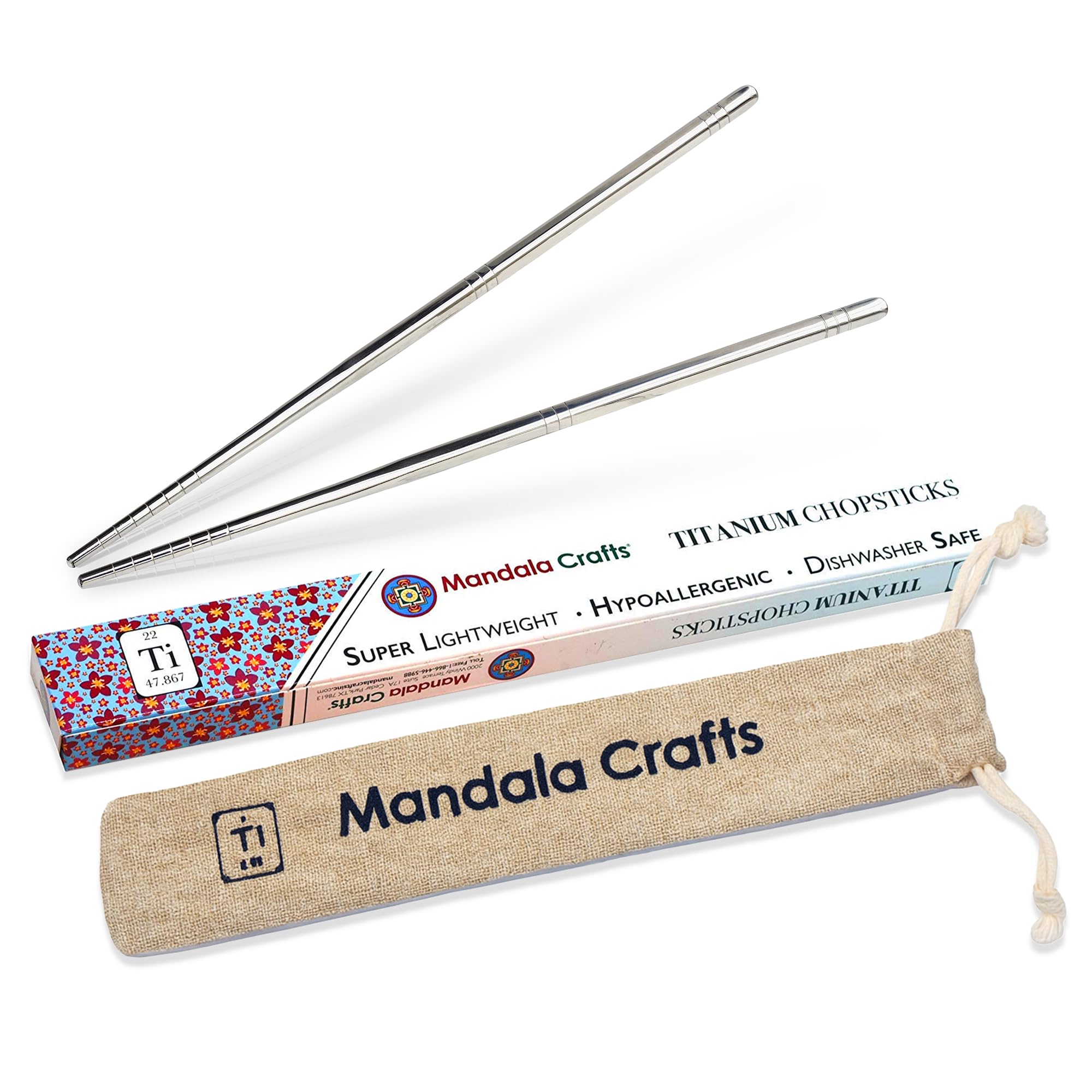 Titanium Chopsticks - Lightweight & Durable -2 Titanium Chopsticks - Lightweight & Durable -2