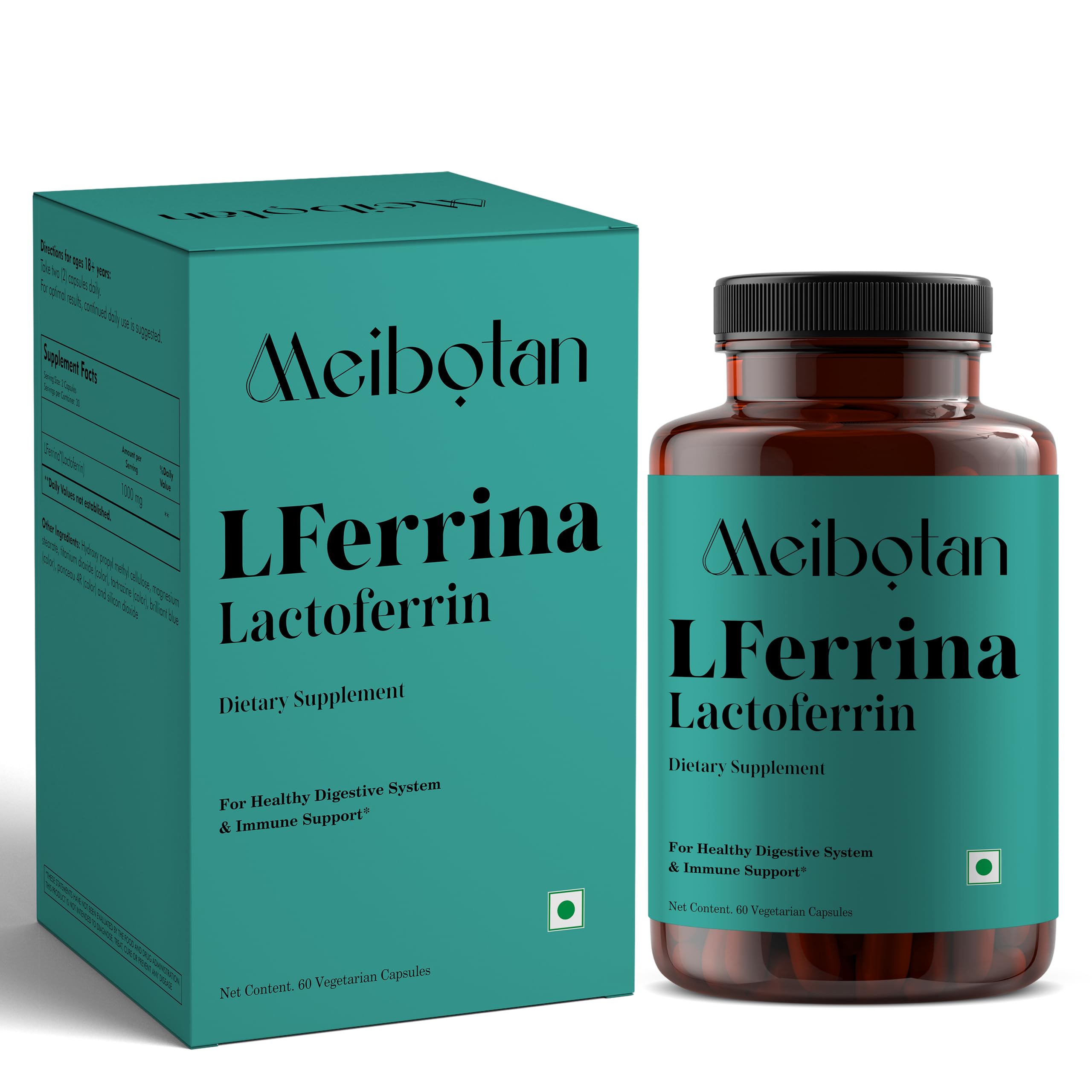 Meibotan Lactoferrin supplement multifunctional protein, Antimicrobial, Antiinflammatory, Production of white blood cells, Regulates iron metabolism, Digestion Support- 60 Veg Capsules (B0CDYKG5FT) Amazon Price History, Amazon Price Tracker