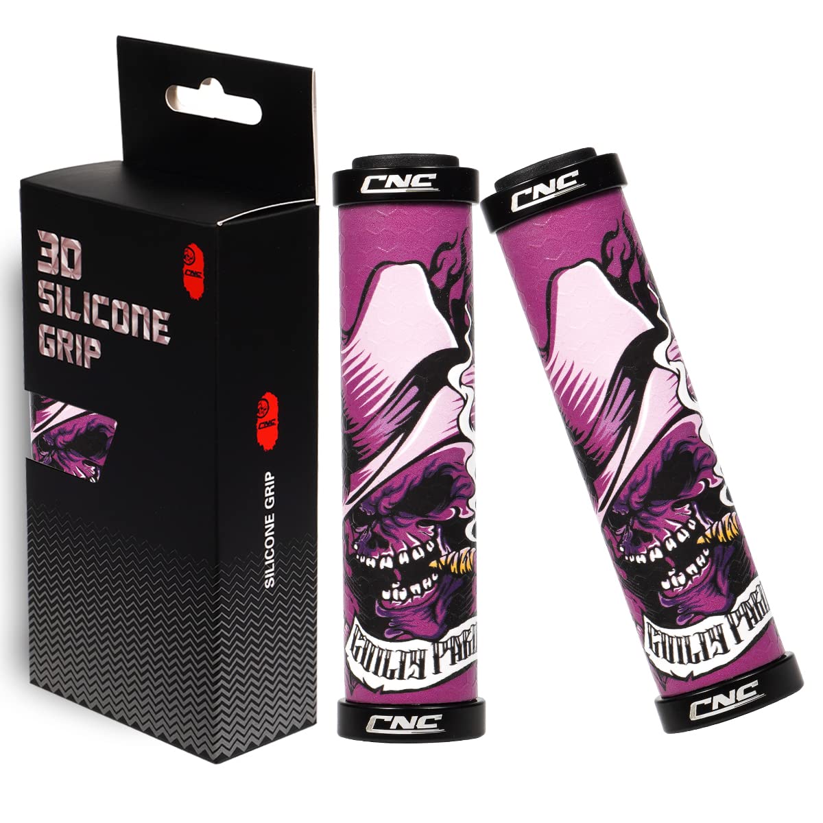 Manopole In Silicone Per Mountain Bike - Impugnature 3D Antiscivolo, Per Manubrio 22-22.2 Mm - Foto 2