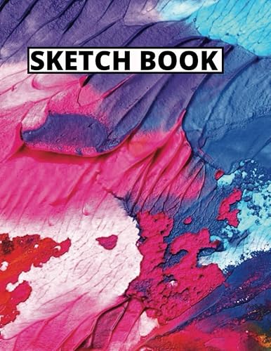 SKETCH BOOK Cuaderno de bocetos Cuaderno para dibujar, escribir, pintar, dibujar o garabatear, 120 páginas, 8,5 x 11 (Premium Abstract Cover)
