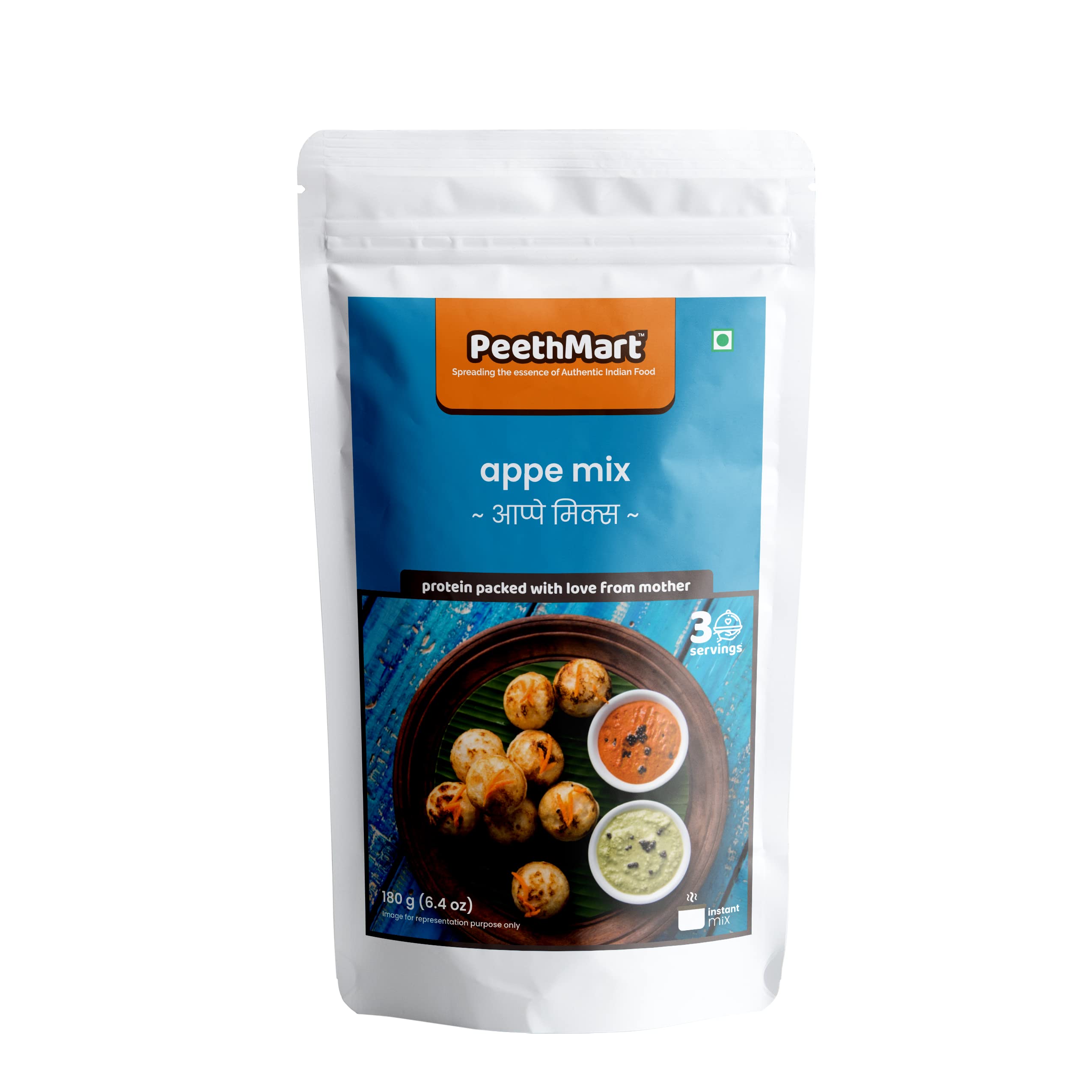 PeethMart Instant Multigrain Appe (Appam) Mix | Traditional Indian Snacks | Instant Ready Mix | No Artificial Flavours | 100% Preservatives FREE | 180g (Pack of 3) (B0BXXDY22X) Amazon Price History, Amazon Price Tracker