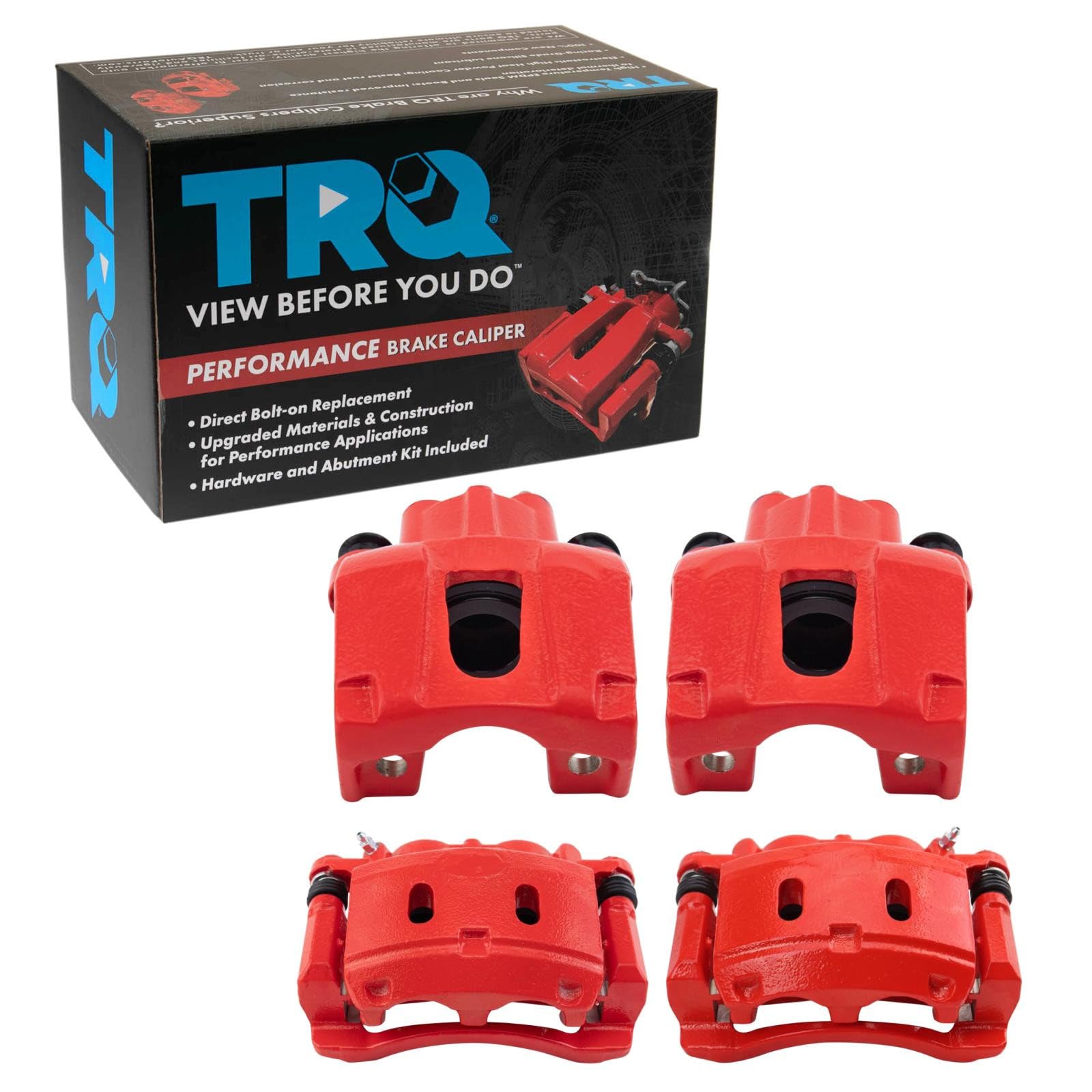 TRQ Brake Caliper Set Performance Compatible with 2006-2010 Infiniti QX56 2006-2015 Nissan Armada 2008-2015 Titan