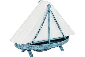 Beach Paper Towel Holder, OwlGift Tabletop, Turquoise