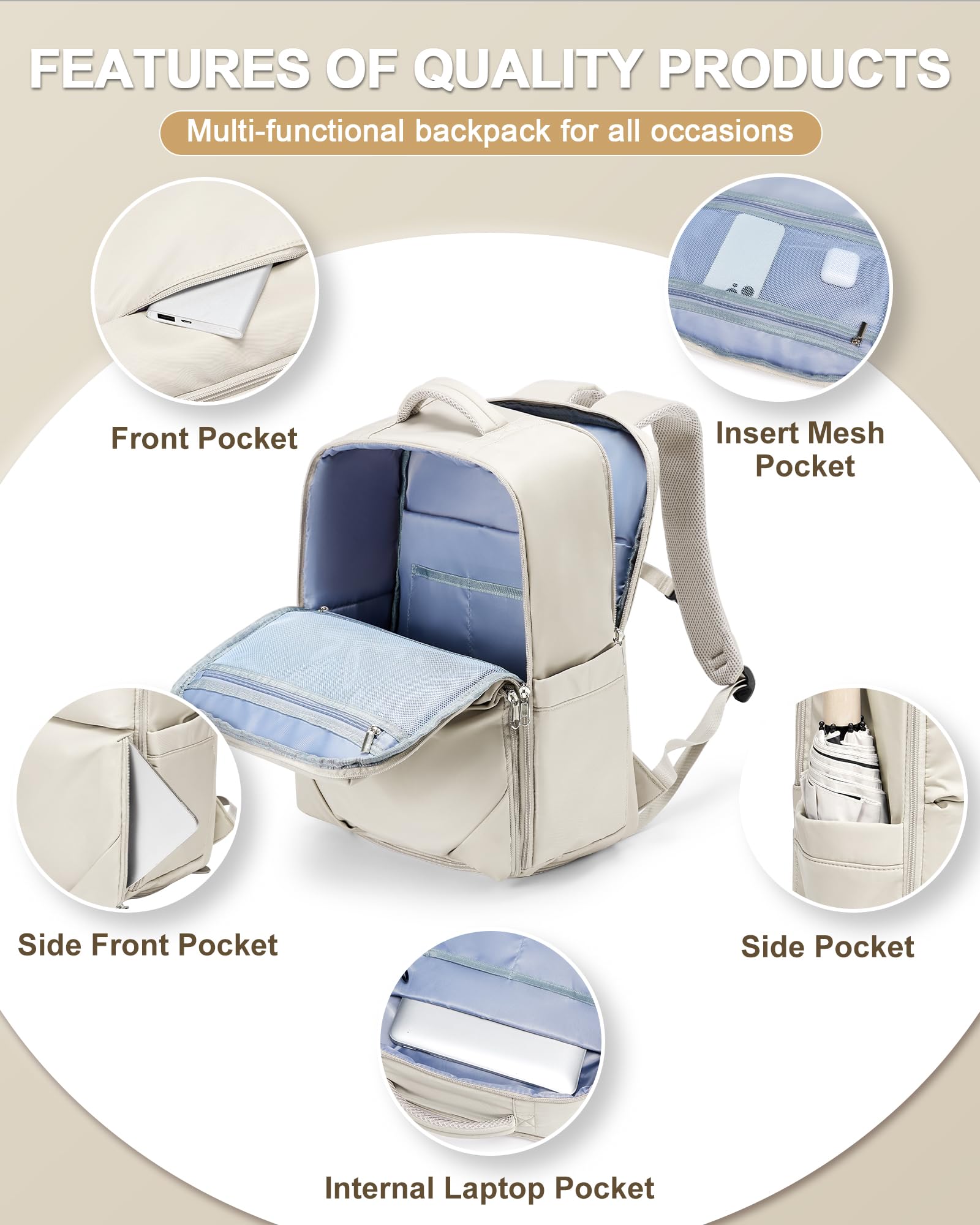 bergsalz Zaino Da Viaggio Aereo Bagaglio a Mano Zaino Ryanair 40x20x25 Zaino Donna Uomo Borsa Viaggio 40x20x25 Ryanair Verde