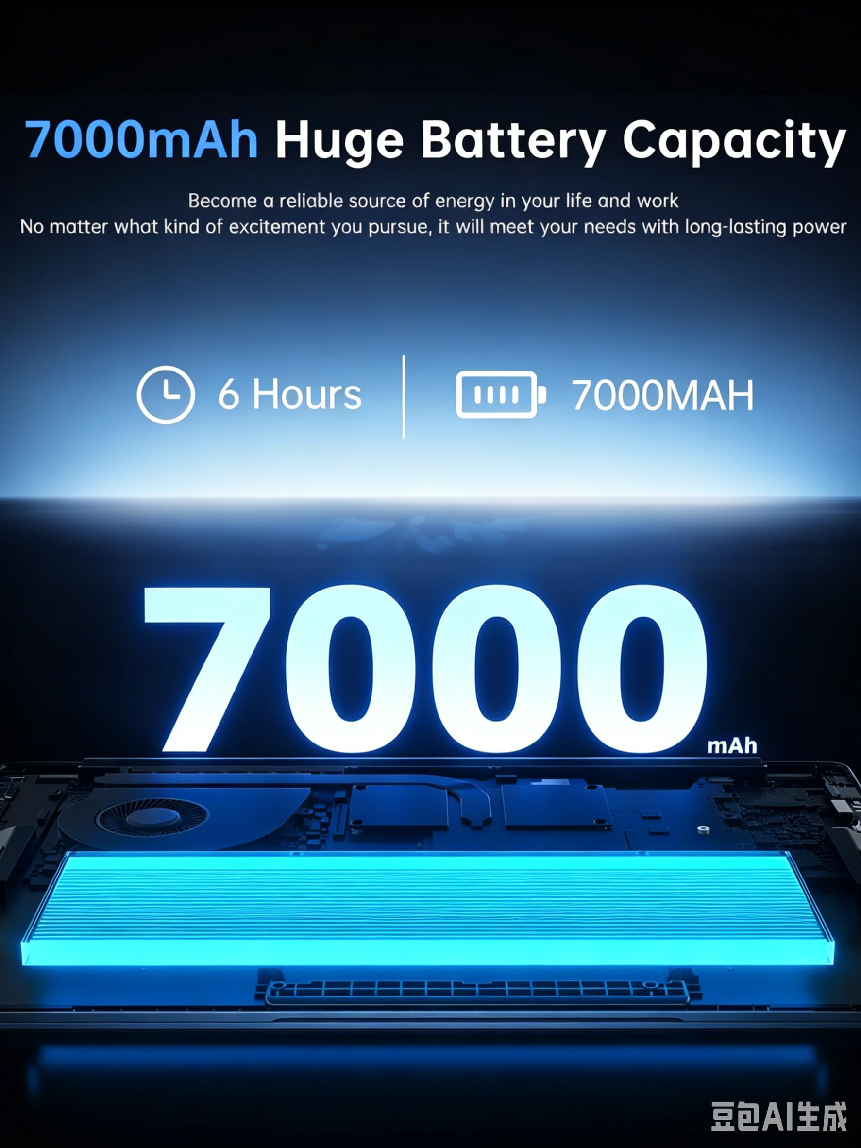 Computer portatile da 47 cm con Windows11.7000 mAh, 16 GB DDR4 512 GB SSD