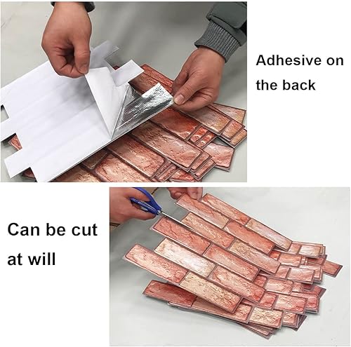 Miniatura 3 de Papel tapiz autoadhesivo 3D papel tapiz de ladrillo sintético papel tapiz de ladrillo sintético papel tapiz para despegar y pegar papel tapiz de