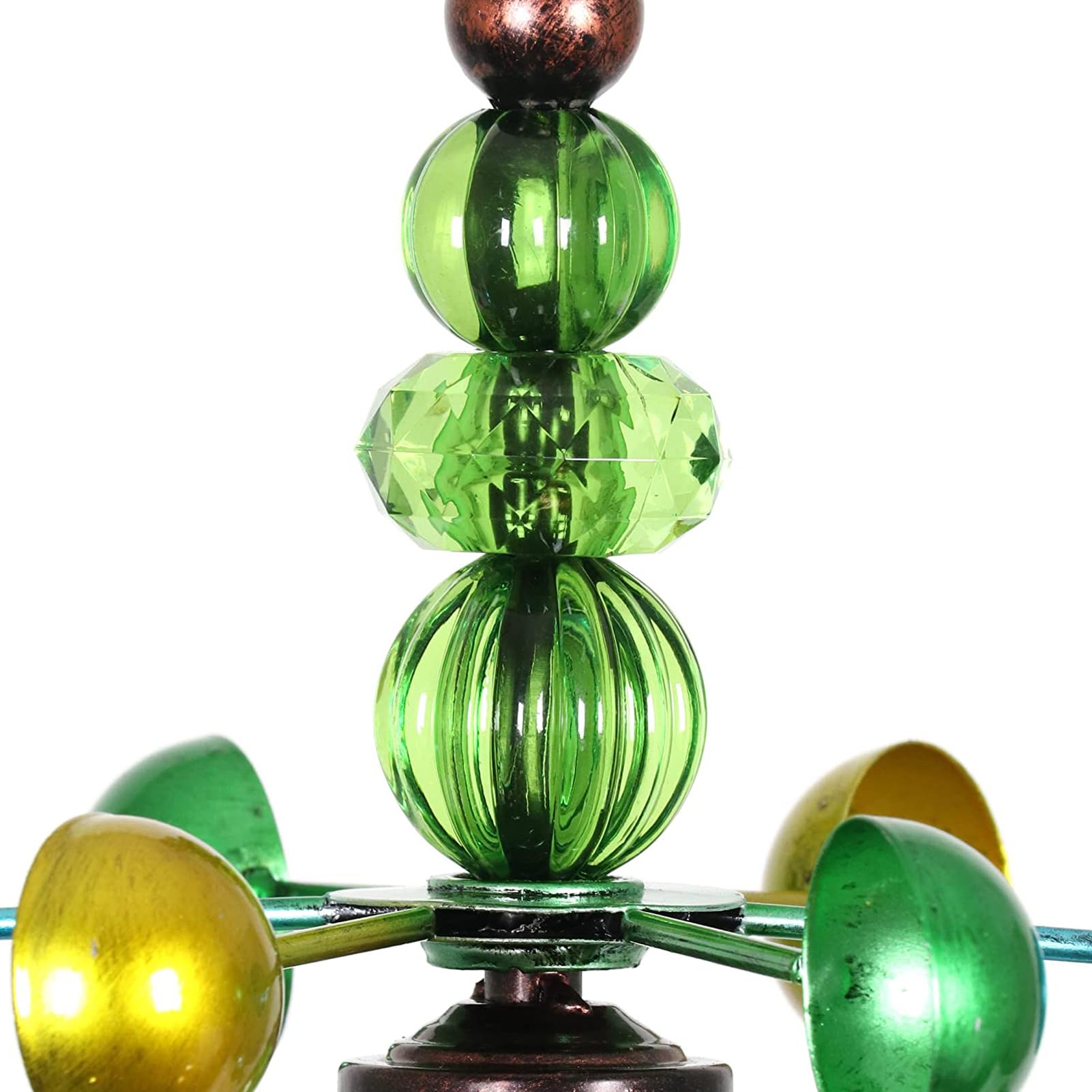 Mulino A Vento Metallico Da Giardino 73 Cm - Decorazione Esterna Girevole 360° Per Cortile E Prato - Foto 8