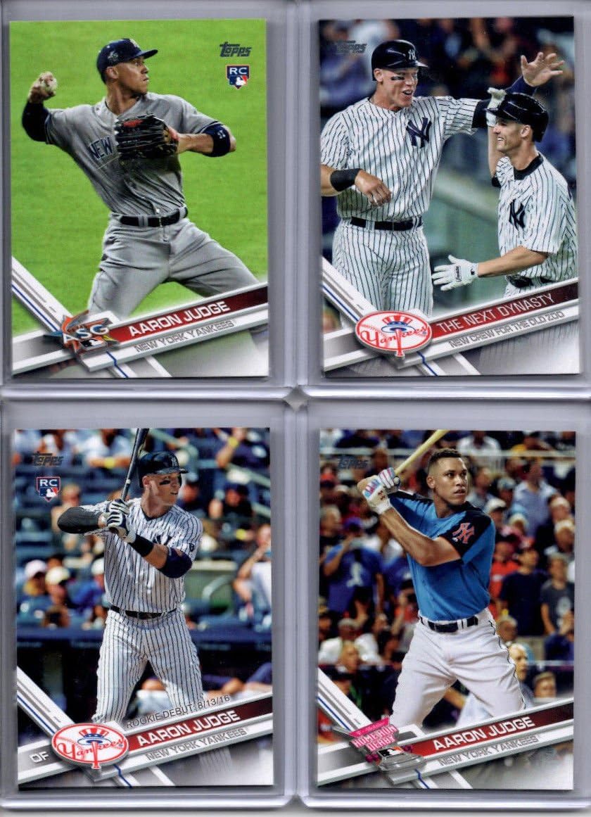 2017 Topps MLB Baseball Traded Updates and Highlights Series Complete Mint 300 Card Set LOADED with Stars and Rookie Cards Including 4 Different Aaron Judge and Cody Bellinger Rookie cards plus others