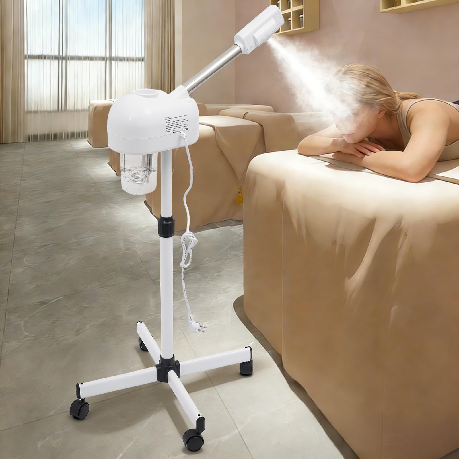 750 W przenośny parowar ozonowy, do salonu, spa, parowiec do twarzy, profesjonalna pielęgnacja twarzy, urządzenie parowe do salonu piękności, gospodarstwa domowego, do pielęgnacji skóry, inhalator