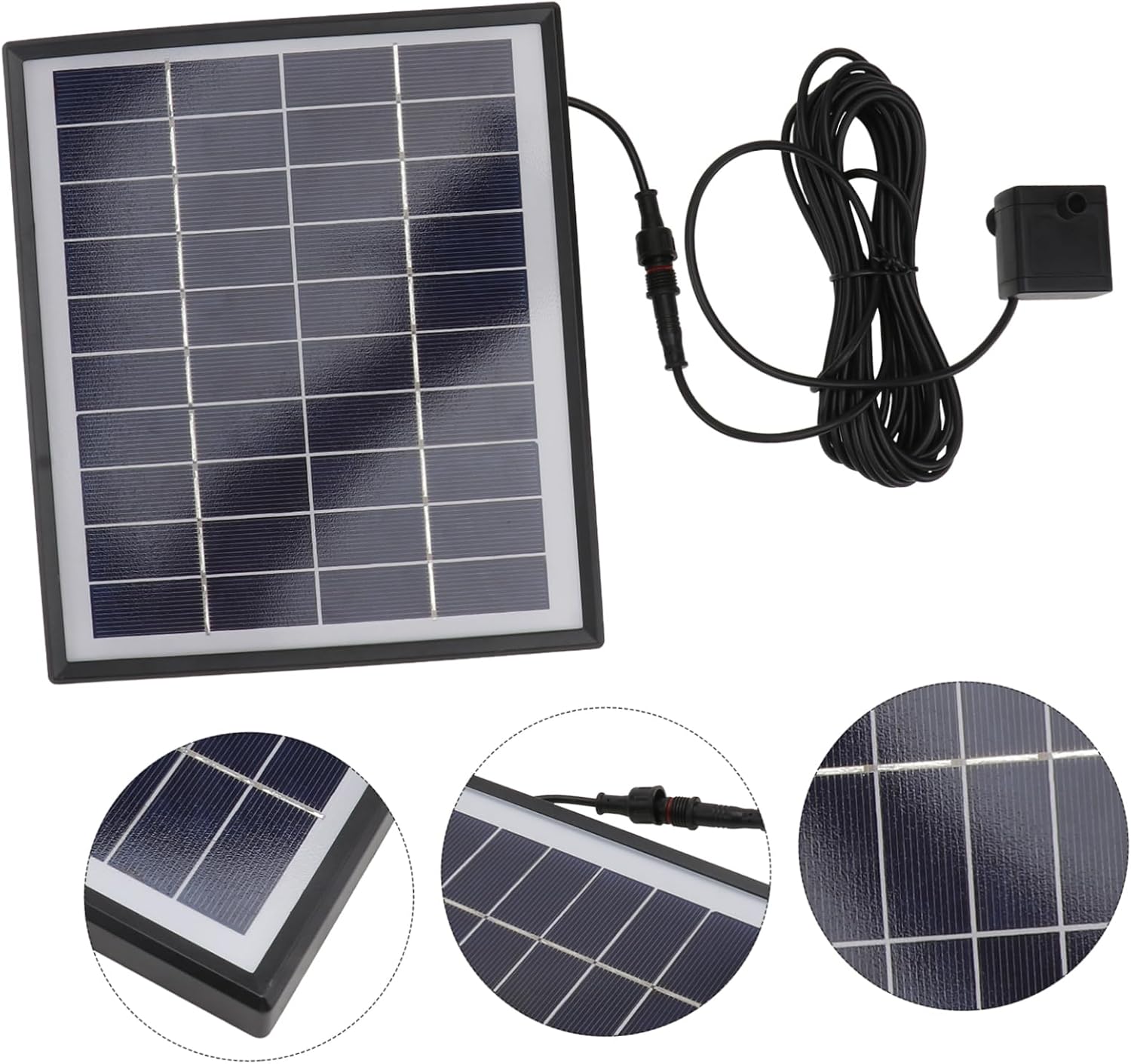 Balacoo 12V Solar Powered Garden Fountain Pump Floating Water Pump for Bird Baths and Ponds Rate Energy Saving and Solar Fountain for Garden Decor