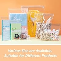 Vista 6 de Bolsas de plástico transparente con cierre de cremallera de 6 x 9 pulgadas (100 unidades) - Bolsas de polietileno con cremallera de 2 mil