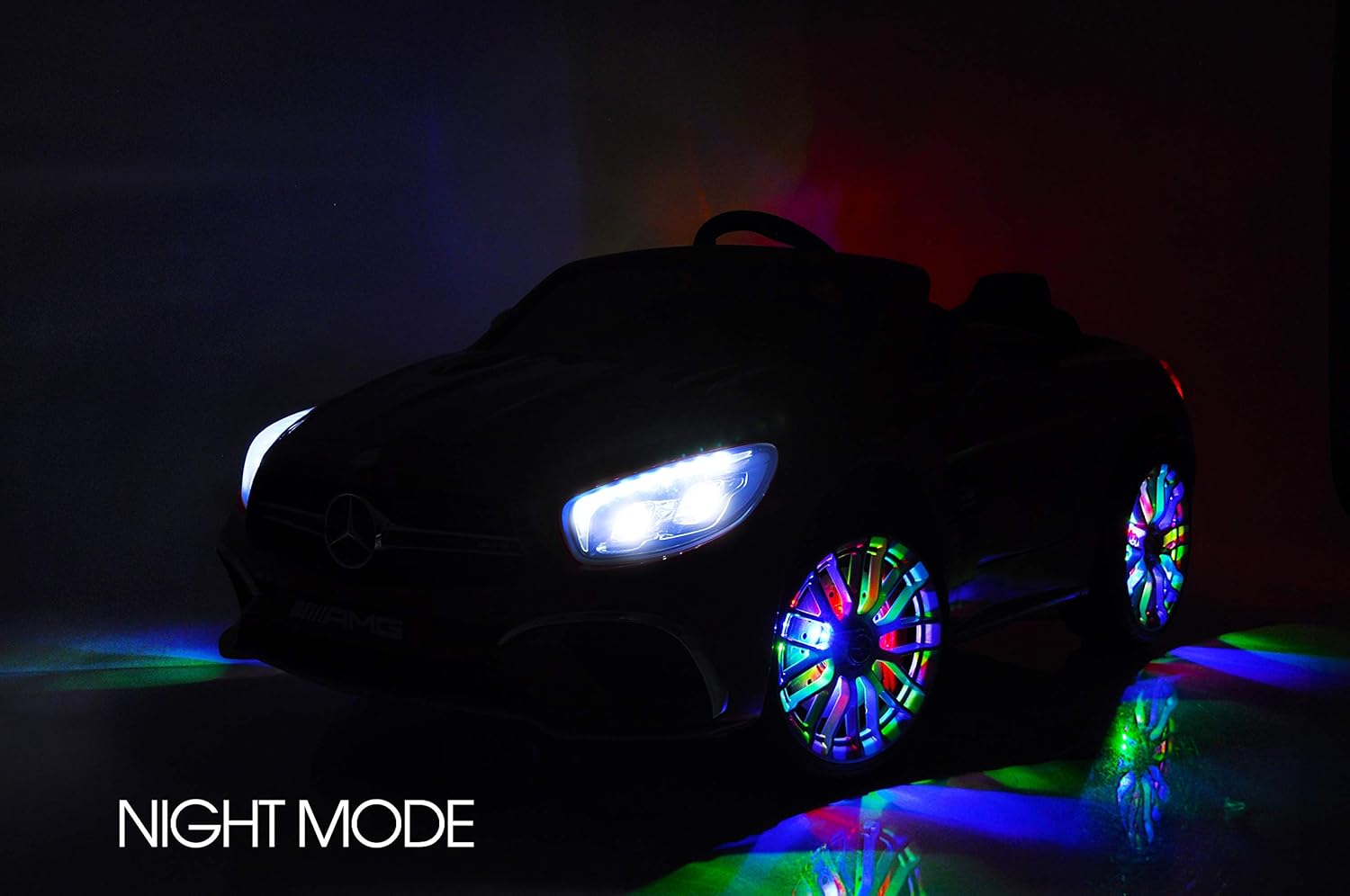 Kids Ride On Car with Remote Control - Electric Ride On Toys 12V Battery Motorized - Licensed One-Seater Driving Car LED Wheels Open Doors MP4 Multimedia Screen for Education, Stories, Music Black : Toys & Games