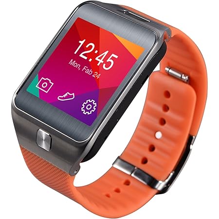 Amazon Co Jp Bluetoothスマートウォッチ Bluetooth Smart Watch 5mカメラ内蔵 置き忘れ通知 着信知らせ 睡眠質トラック Iphoneやandroidスマホなど対応 英語システム オレンジ 家電 カメラ