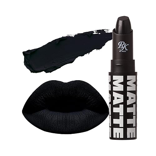 Ruby Kisses Ultra Matte Super Rich Lipstick 3.5g/0.12oz (RMLS14 BLACKISM) - Blackism - 1 Count (Pack of 1)