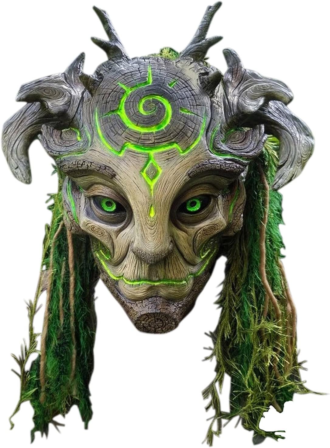 ハロウィン マスク リアルな怪物のシリーズのマスク エルフ Elf 精霊 リアル 化け物 怪物 緑の目 ランプ無し ラバー ラテックス 祭 ハロウィーンマスク ヘッドギア ウィッグ付き お面 ホラー 仮面 コスプレ カッコイイ 怖い 仮装 変装 パーティー イベント 宴会