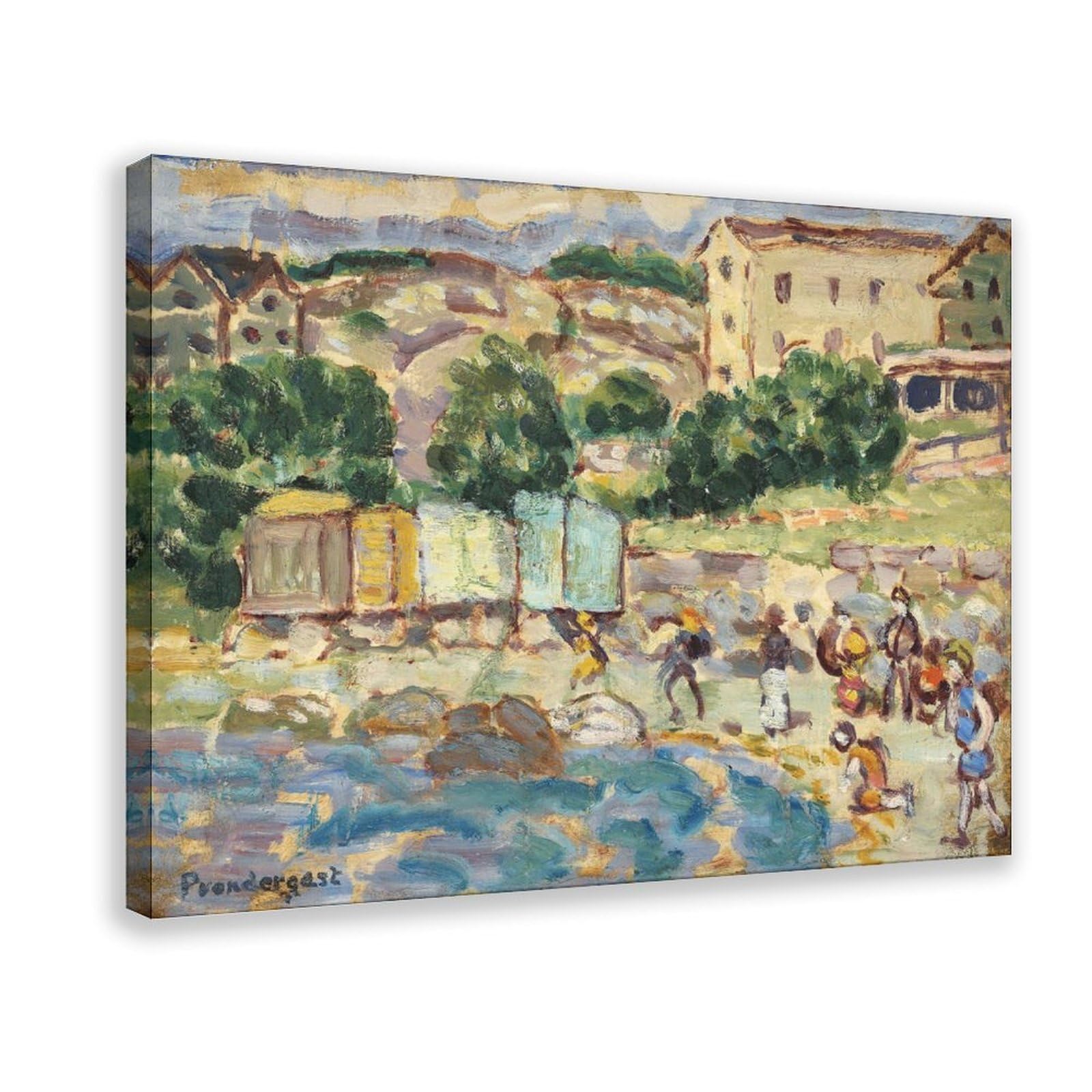 DFJyjFGJJ Maurice Brazil Prendergast,Beach And Village Wall Decoration Poster Family Bar Restaurant Garage Cafe Art Sign Gift 20" L X 30" W