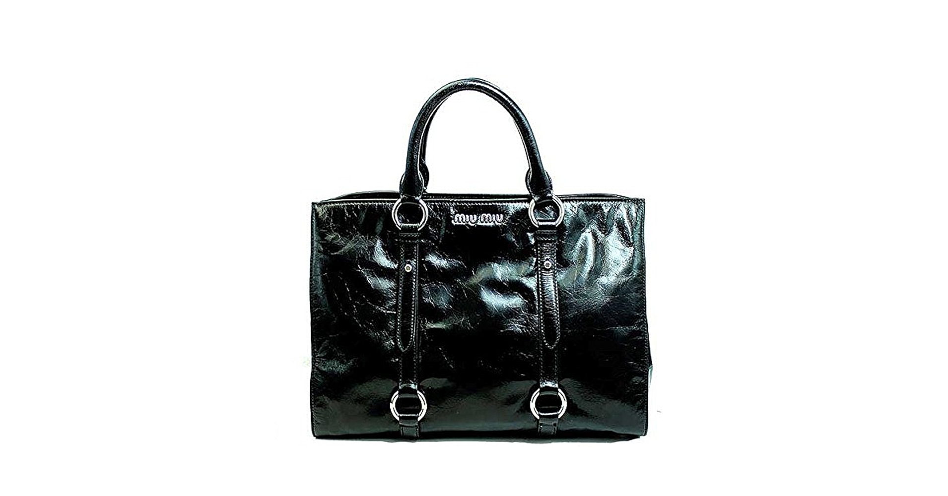 miu miu 黒レザートートバッグ 楽天市場】【4千円OFFクーポン対象】ミュウ ミュウ Miu Miu